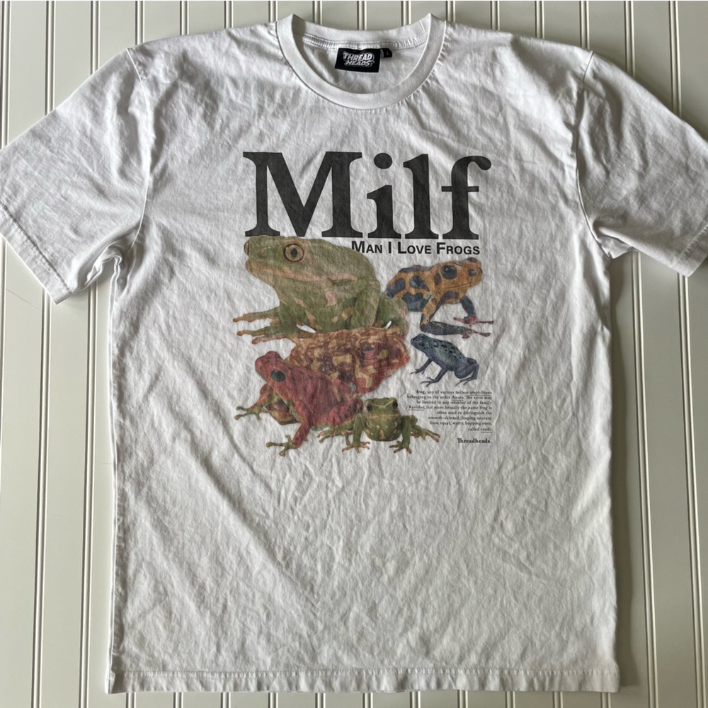 Frog Graphic White T-Shirt